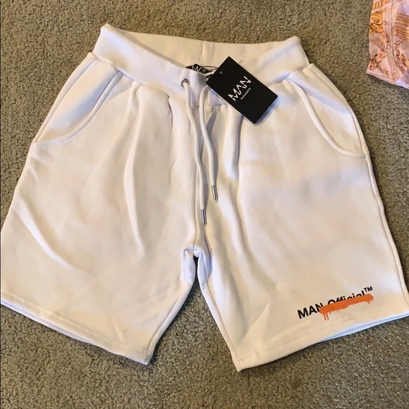 Other - White Graffiti Shorts
